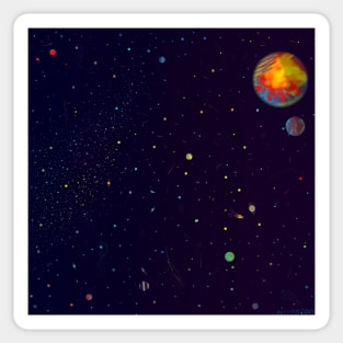 Vibrant Space Sticker